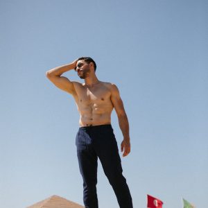 pantalon homme lin cordon - bleu
